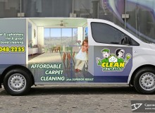 3D реклама на автомобилях клининговой компании «Clean-Fantastic». г.Перт. Австралия. 2016 год.