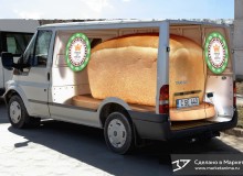 3D реклама хлеба на автомобилях компании "Pinzari Group" SRL, г.Кишинёв, Молдова. 2015 год.