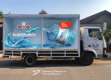 3D vehicle wrap design. 3D реклама воды на авто. Правый борт. г.Дар-эс-Салам. Танзания. 2021 год.