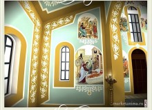 Проект росписи храма св.Николая Чудотворца. г.Цимлянск. 2010 год.<br />
Художник Олег Рябов.